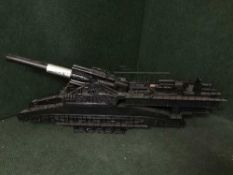 A large scale model of a rail gun