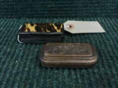Two late nineteenth century snuff boxes,