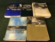 Five Harley Davidson service manuals