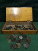 Quantity of British coins including pennies, shillings,