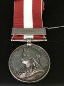 A Canada Medal with clasp Fenian Raid 1866, named to 1036 Private W.