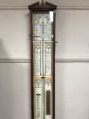 An oak cased Admiral Fitzroy barometer
