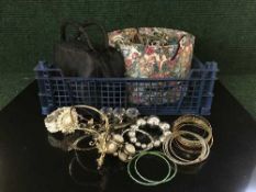 A large quantity of costume jewellery