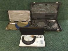 Three cased Moore and Wright Precision measures