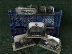Four crates of Amercom military vehicles
