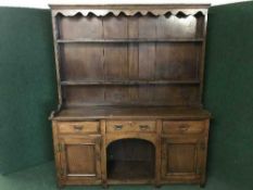 A George III oak dresser