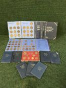 A box of British decimal coin sets