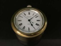 A fine Swiss silver cased centre seconds deck watch, signed Ulysse Nardin, Locle Suisse,
