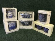 A tray of Ringtons chintz sugar basin, teapots,