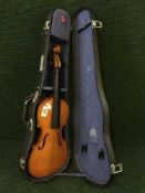 A Chinese violin in case