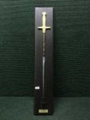 A reproduction of the sword of Napoleon Bonaparte,