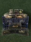 A large quantity of combat tank collection vehicles and magazines