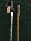 An 1897 pattern infantry officer's sword,