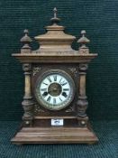 A late nineteenth century German 14-day striking mantle clock