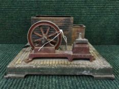 An early twentieth century tin plated engine