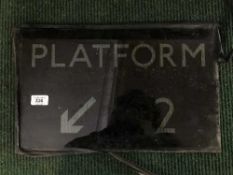 A mid 20th century glass panel - Platform 2