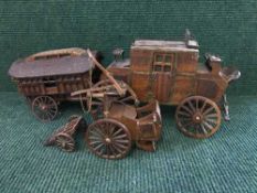 A wooden hobbies weekly carriage,