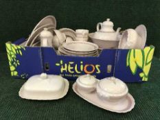 Two boxes containing an extensive set of German china dinner service