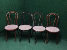 A set of twelve Bentwood kitchen chairs