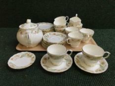 A tray of Duchess Green sleeves tea china