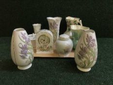 A tray of Ringtons water jug, John Aynsley vases, lidded dish,