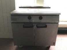 A Falcon double door oven with hot plate