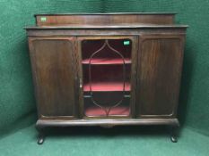 A late Victorian mahogany display cabinet
