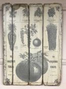 A farmhouse plaque depicting tomatoes