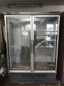 A Eurofrigo double door shop display fridge