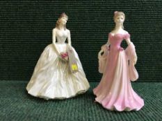 Two Royal Worcester figures - Anniversary of the Year 1998 A Day to Remember and Figure of the year