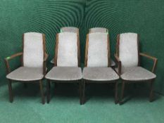Six mid 20th century teak G Plan dining chairs
