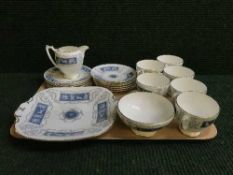 A tray of Coalport tea china
