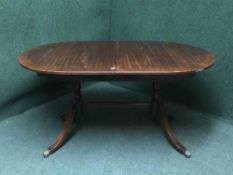 Four Victorian inlaid mahogany dining chairs