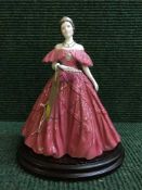 A Royal Worcester figure - A Tribute To Her Gracious Majesty Queen Elizabeth the Queen Mother,