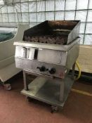 A Falcon gas stainless steel griddle