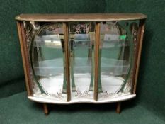 A mid 20th century display cabinet