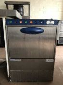 An Emperor stainless steel commercial glass washer