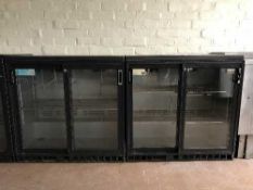 Two Gamco sliding door bottle chillers