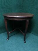 An early 20th century mahogany occasional table