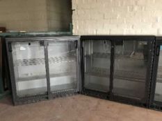 Two Gamco sliding door bottle chillers