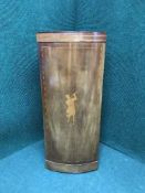 An inlaid mahogany cabinet