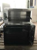A Blue Seal turbo fan oven and a stainless steel bench top grill