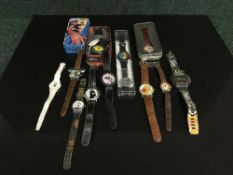 A collection of assorted child's watches