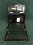 An early Victorian correspondence box