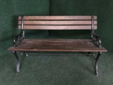 A garden bench