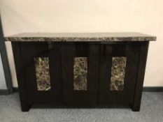 A Barker & Stonehouse high gloss marble sideboard