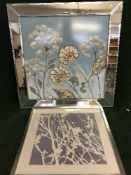 Three contemporary framed print,