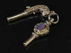 Two Victorian key winders (2)