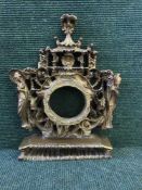 An Oriental style gilded clock stand, height 49 cm.