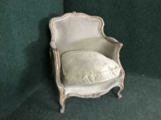 An oak 20th century salon armchair